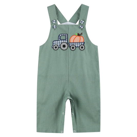 Pumpkin & Tractor Overalls