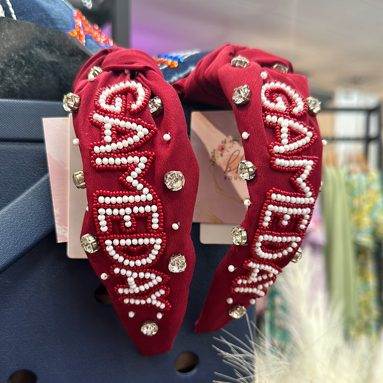 Maroon Game Day Headband