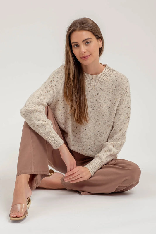 Oatmeal Speckled Sweater