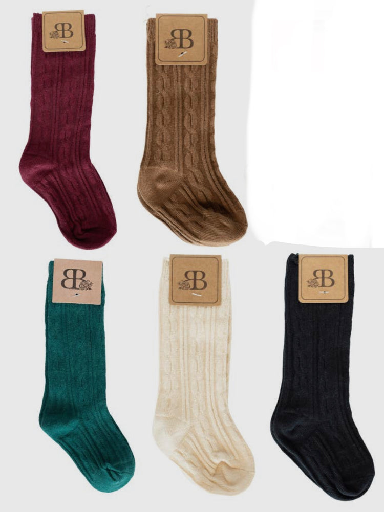 Pepper Knee High Knit Socks