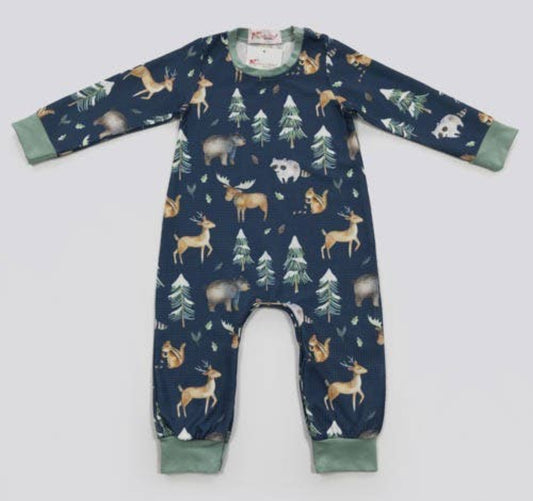 Winter Woodland Boy Romper