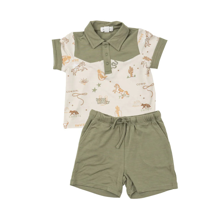 Wild Wild West Polo & Shorts Set