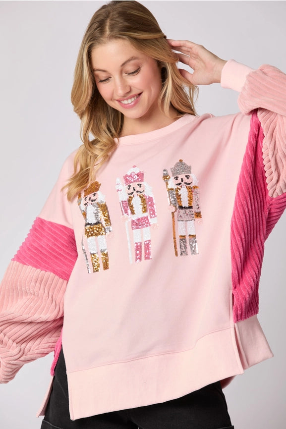 Nutcracker Mixed Oversized Sweater