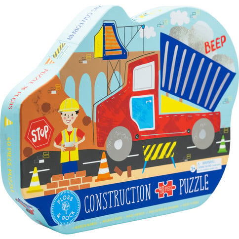 Construction Truck Shaped Puzzle