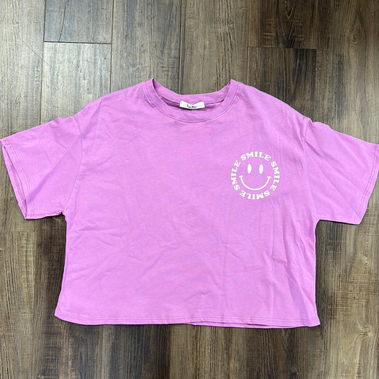 Cropped Smiley Tee